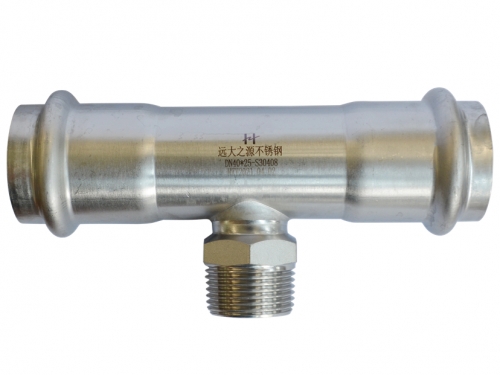 外丝卡压三通DN15-DN100